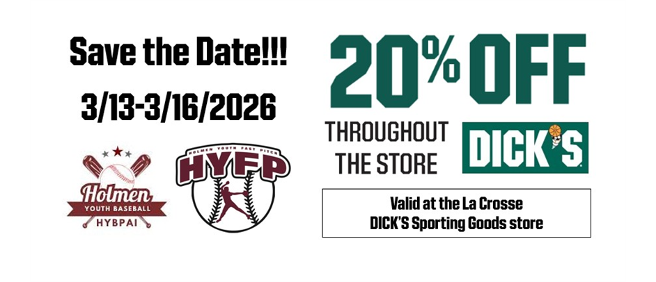 Dick's Sporting Good Save the Date